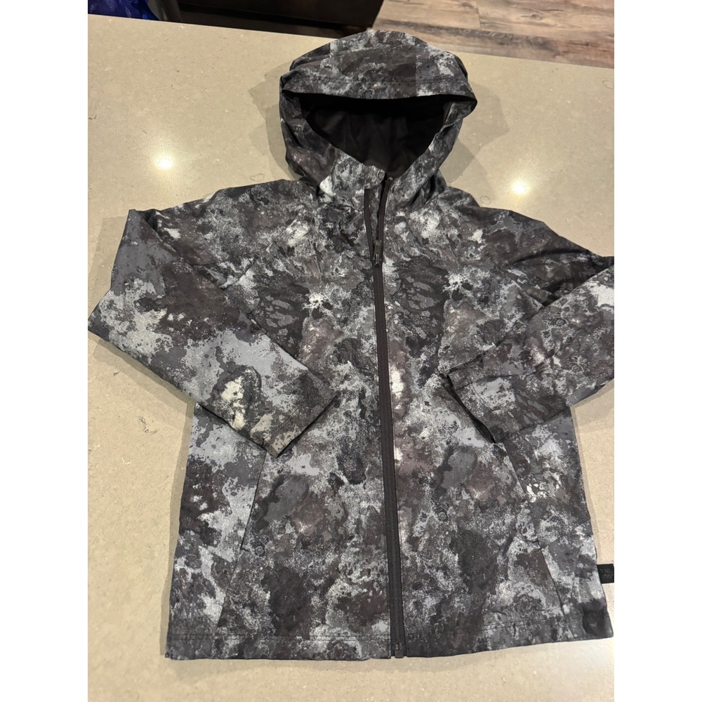 All In Motion Kids Gray Camo Hooded Lightweight Jacket Size S‎ (6/7)